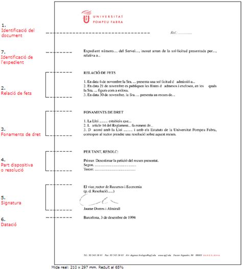 Model de resolució   Documents administratius de la Universitat Pompeu ...