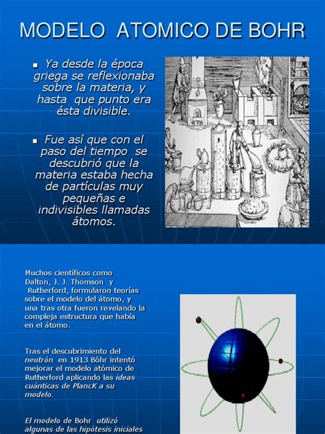 MODELO ATÓMICO DE BOHR.ppt | Electrón | Átomos