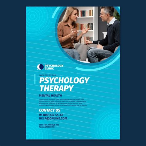 Modelo de folheto vertical para terapia psicológica | Vetor Grátis