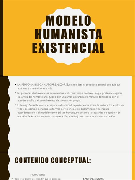 Modelo Humanista Existencial | Existencialismo | Trabajo Social