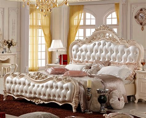 Modern Luxury Royal French Style King Queen Size Cream ...