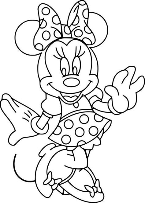 Molde Minnie Mouse de 75 centimetros de alto en pdf para ...