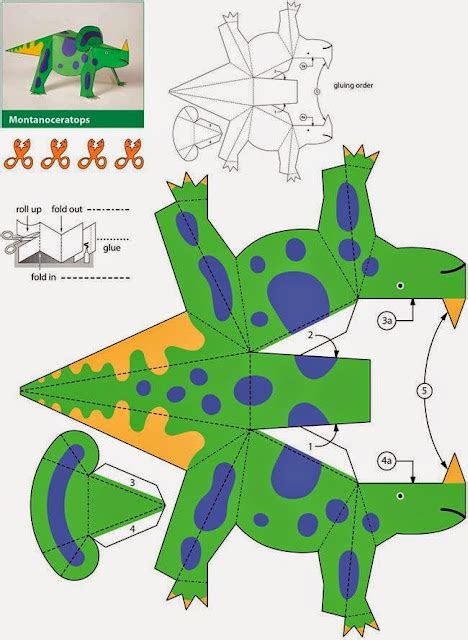 Moldes de dinosaurios