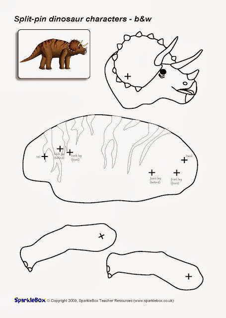 Moldes de dinosaurios