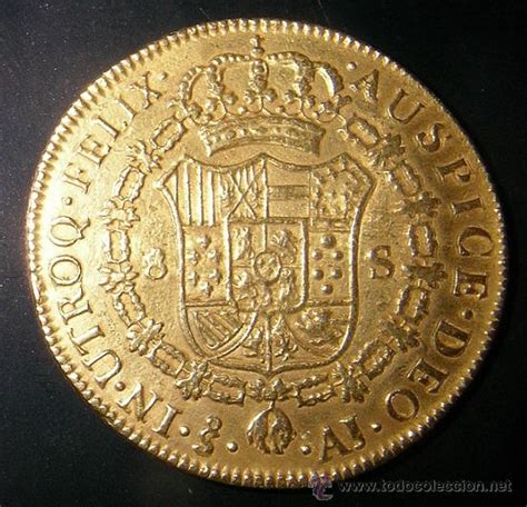 moneda antigua de carlos iv de 1800 en oro 22kt   Comprar Monedas de ...