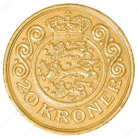 Moneda de 20 coronas danesas — Foto de stock  asafeliason ...