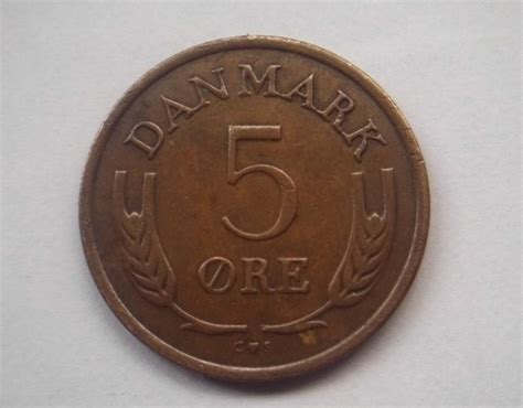 Moneda De Dinamarca Año 1969 Valor 5 Ore   $ 80,00 en ...