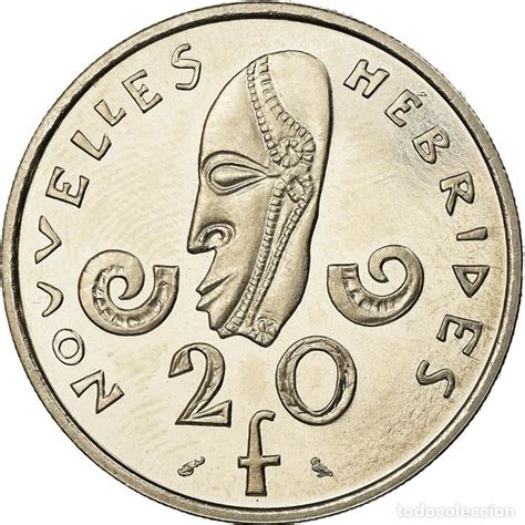 moneda, nuevas hébridas, 20 francs, 1967, paris   Comprar ...