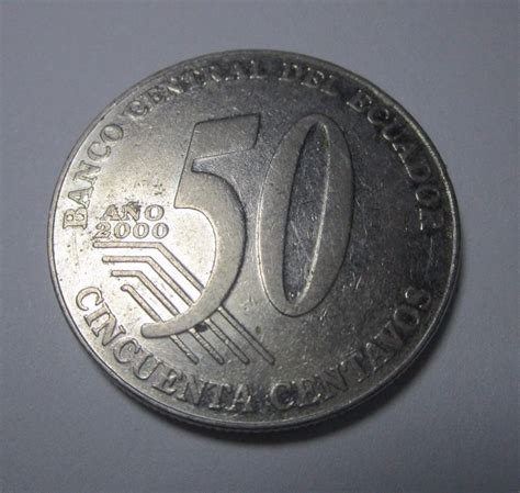 Moneda Republica Del Ecuador Eloy Alfaro 50 Centavos 2000 ...