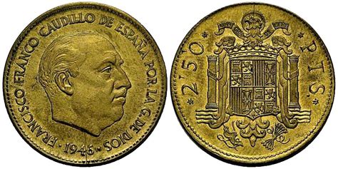 Monedas antiguas de España   2.50 pesetas de 1946 | Monedas, Billetes ...