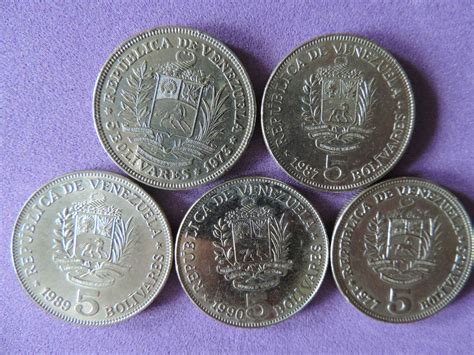 Monedas Antiguas Venezolanas De 5 Bolivares   Bs. 0,01 en ...