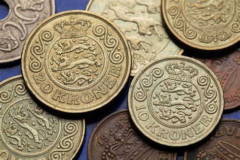 Monedas de Dinamarca foto de archivo. Imagen de monedas ...