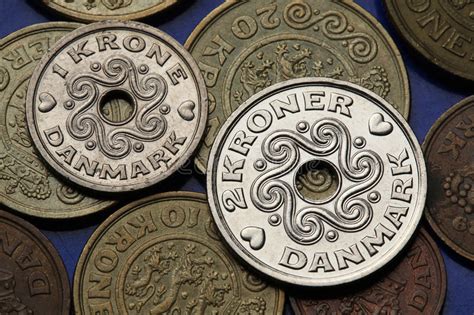 Monedas de Dinamarca foto de archivo. Imagen de reino ...