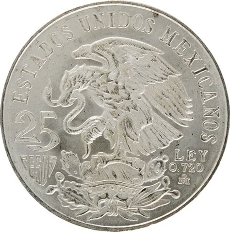 Monedas del siglo XX, plata, Banco de México | Numismática ...