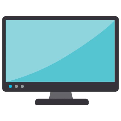 monitor de escritorio plana   Descargar PNG/SVG transparente