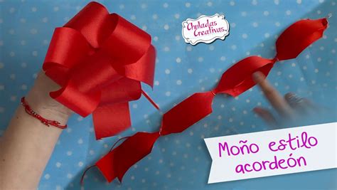 Moño Acordeón fácil 3 :: Chuladas Creativas | Moños para regalo, Como ...