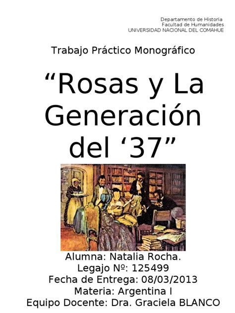 Monografia de Rosas.... | Política | Personas