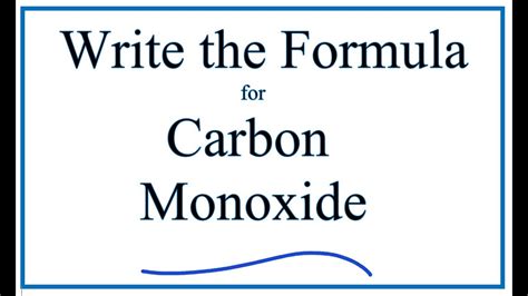 Monoxido De Carbono Formula   SEONegativo.com