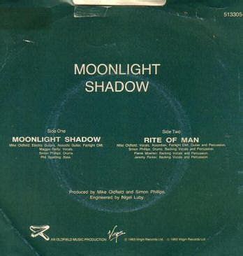 Moonlight Shadow 7  Alternative Vinyl Back Cover   Mike ...
