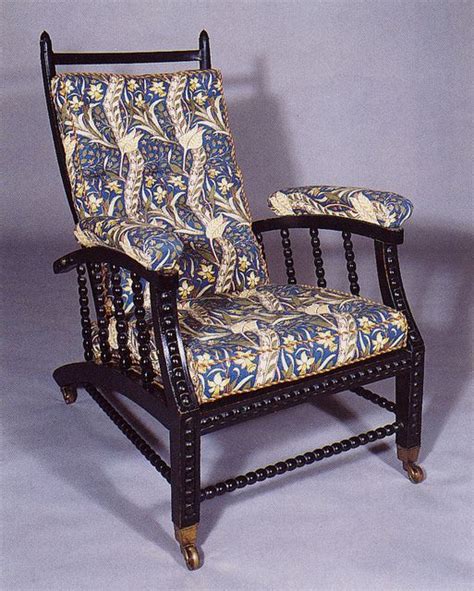 Morris Chair by William Morris & Co. in blue upholstery ...