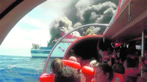 Mosca Marítimo pierde 38 camiones en el incendio de un ferry en ...