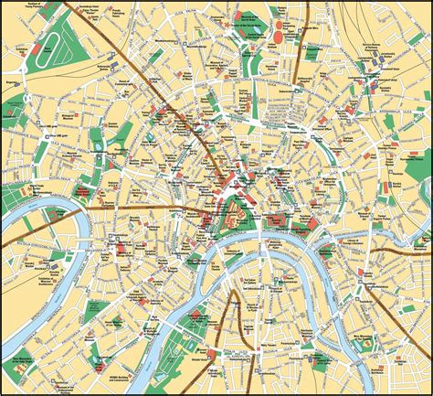 Moscow city map   Moskva city map  Russia