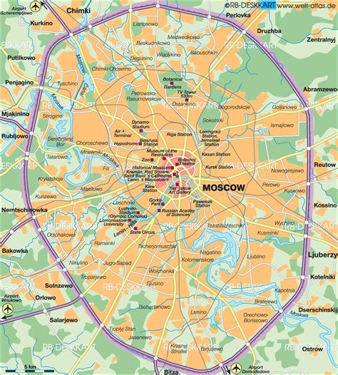 Moscow Map   ToursMaps.com