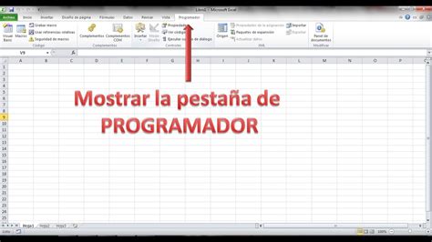 Mostrar Pestaña Programador en Excel   YouTube
