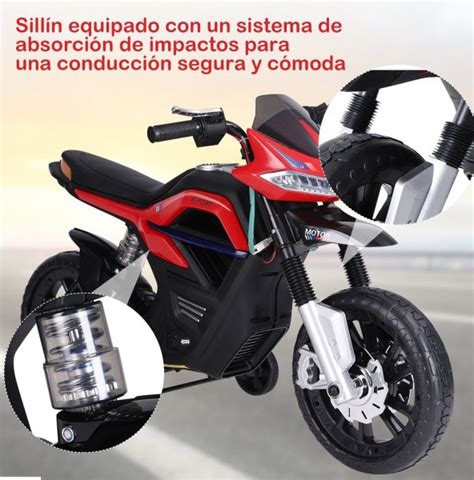 Moto de batería para niños con suspensión modelo A 068 ...
