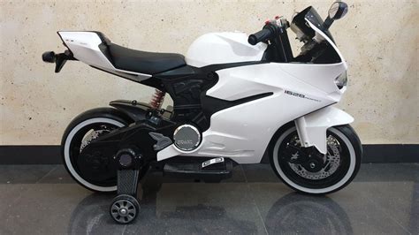 MOTO DUCATI STYLE SUPERBIKE 12V, BLANCA, Coches eléctricos y motos para ...