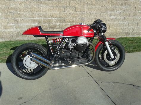Moto Guzzi 1000SP Cafe Racer with customized frame and ...