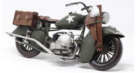 Moto Harley Davidson vintage décorative 2nd Guerre Mondiale