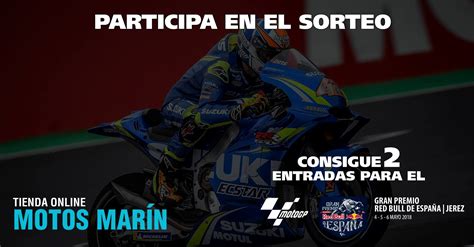 Motos Marín regala dos entradas para el gran premio de Jerez   Motos Marín