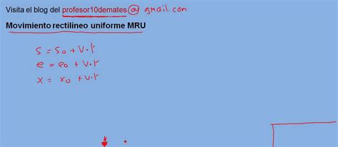 Movimiento rectilíneo uniforme MRU   YouTube