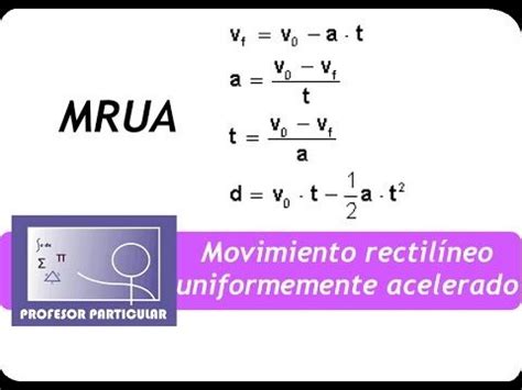 Movimiento rectilíneo uniformemente acelerado MRUA ...