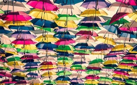 Muchos paraguas coloridos Fondos de pantalla | Otros ...