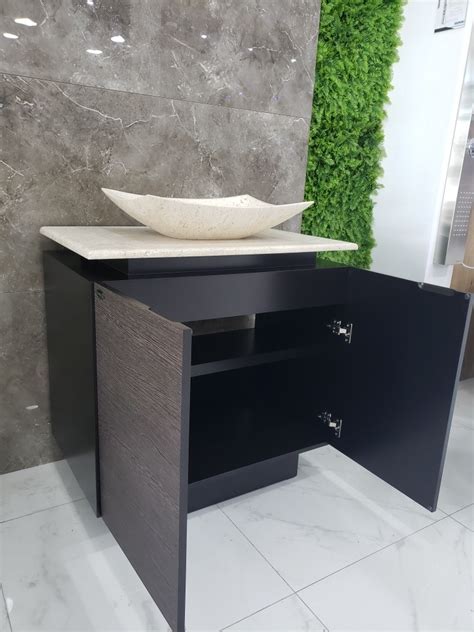 Mueble De Baño Con Lavabo De Marmol Y Espejo Mdf Bety ...