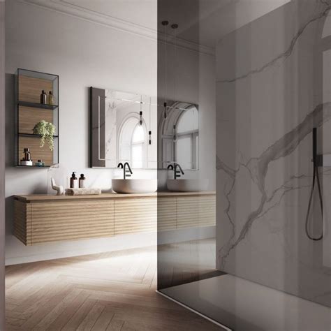 Mueble de baño contemporáneo   DOLCEVITA   IDEAGROUP   de roble / de ...