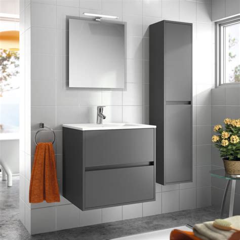 Mueble de baño Salgar Noja Gris Mate