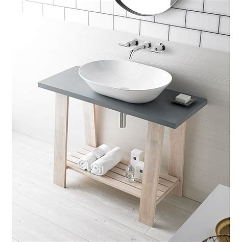 Mueble de lavabo Encimera  40 x 100 x 73 cm, Gris  | BAUHAUS