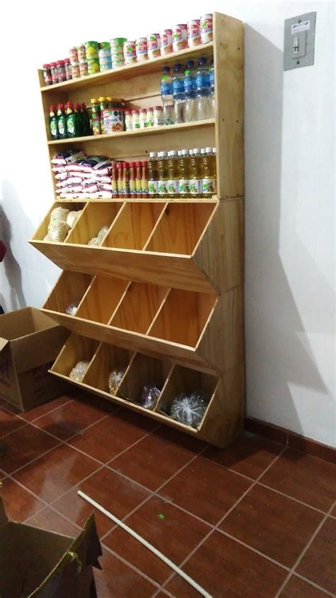 Mueble De Madera Con Espacios Para Fruta Y Verdura. | Mercado Libre