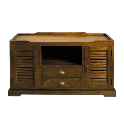 Mueble de TV de teca maciza An. 140 cm Key Largo | Maisons ...