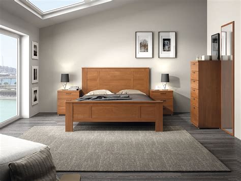 mueble dormitorio cama mesita comoda armario madera melamina moderno ...