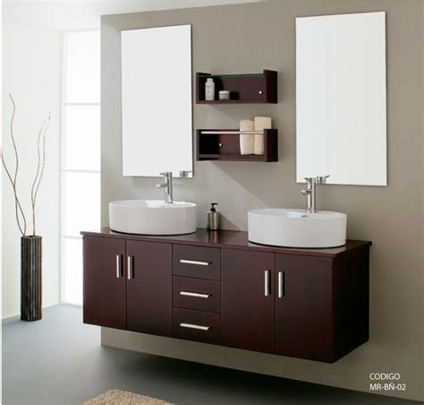 Mueble para baño en melamina con doble lavado | Muebles Ruiz