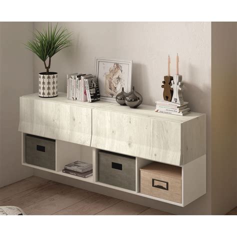 Mueble recibidor moderno con 2 cajones + 2 huecos BOOK