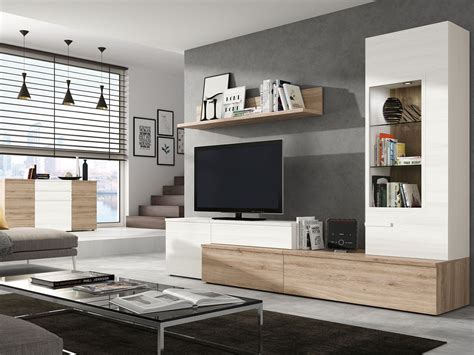 mueble salon tv comedor aparador madera melamina moderno ...