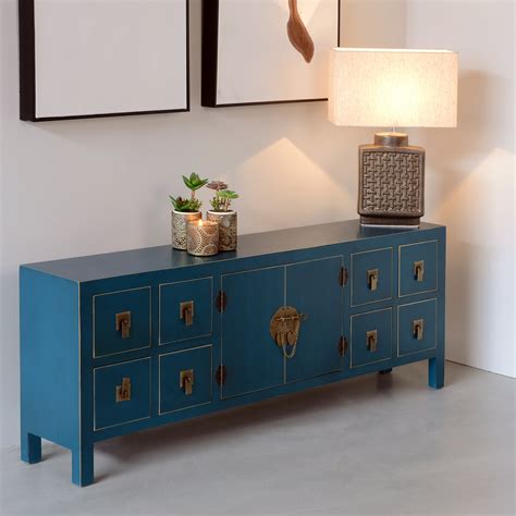 Mueble TV Oriental Azul ¡Barato! |  Te Imaginas...