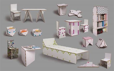 Muebles de cartón DIY para configurar tu propia decoración