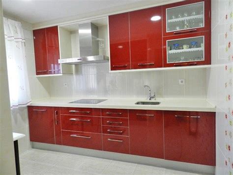 Muebles de cocina color rojo y blanco   Red and white ...