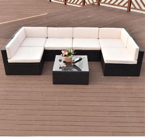 Muebles De Jardín Sala De Rattan Pe En Color Negro   $ 27,999.00 en ...